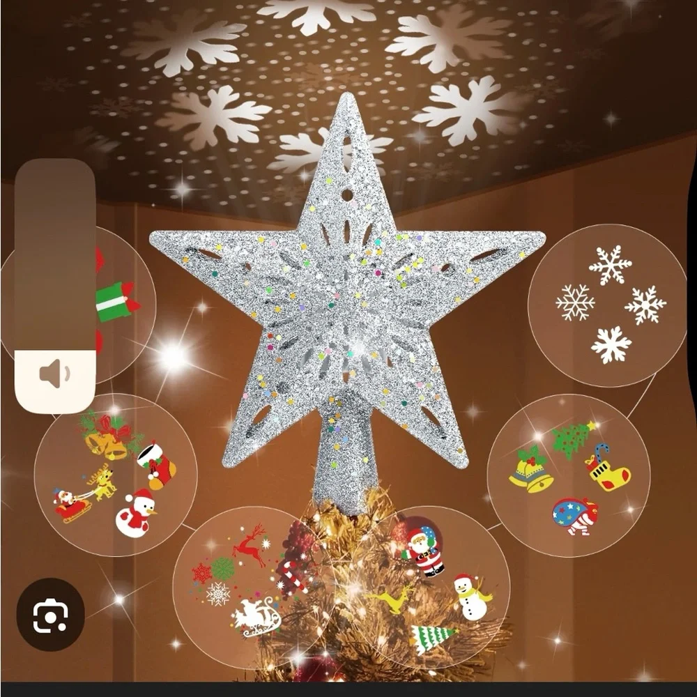 Silver Star Tree Topper - Picture 3 of 4